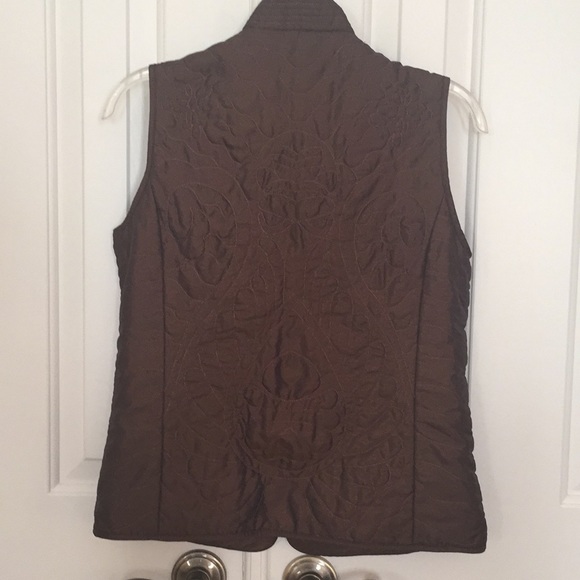 Brown Quilted Vest - Picture 8 of 9